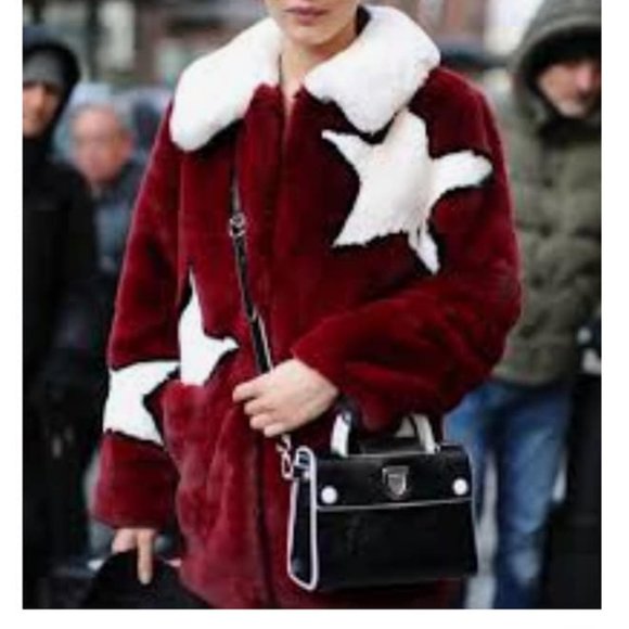 'AMY STAR' NEW 'GUESS' FAUX FUR COAT! - Picture 1 of 6